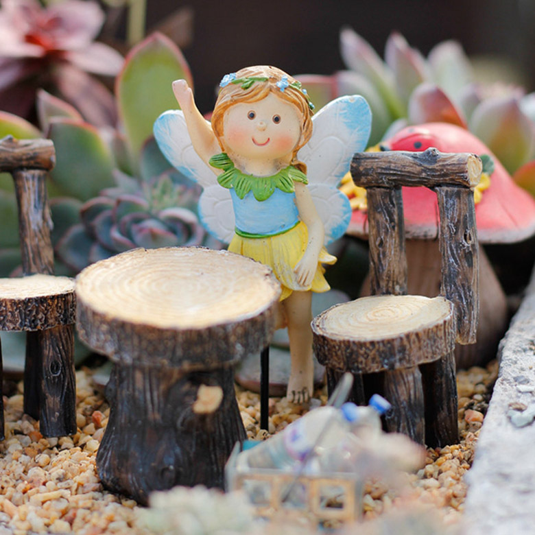 Set da giardino delle fate, in miniatura, per famiglia, amici, bambini