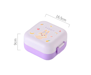 <span class=keywords><strong>2025</strong></span> New cá nhân thăng hoa dễ thương vuông nhỏ nhựa tiffin Bento Hộp Ăn Trưa cho các trường học Kid trẻ em Enfant với dao kéo - Product Image 6