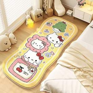 Alfombra Rectangular Moderna y Bonita de Pelo Corto, Imitación de Cachemira, Poliéster, Hecha a Máquina, Lavable a Mano, con Diseño de Dibujos Animados, para Sala de Estar - Product Image 2