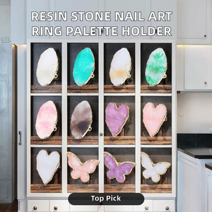 Paleta de plástico desmontable para uñas, bandeja para mezclar colores de gel para diseño de uñas - Product Image 2