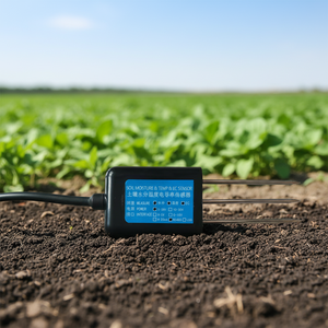 เซ็นเซอร์วัดค่าการนำไฟฟ้าของดินแบบอัจฉริยะ เป็นมิตรกับสิ่งแวดล้อม รองรับหลายความถี่ LoRa ใช้พลังงานแสงอาทิตย์ 0-10000μS/cm เครื่องวัดความชื้นในดิน 3-in-1 - Product Image 2