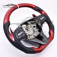 Volant de voiture personnalisé en fibre de carbone noire pour Hyundai Genesis G70 G80 2018-2023