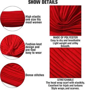 Stretchy Turban Cap Chemo Head Wraps <strong>Cancer</strong> Headwear Bennie Twisted India's <strong>Hat</strong> for Women - Product Image 5