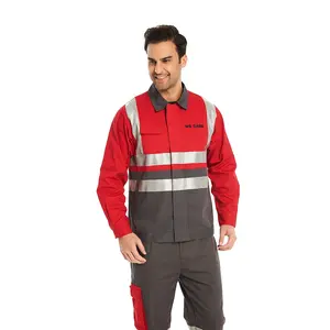 Anti-static and flame retardant work clothes overall 2 piece labour protection suites