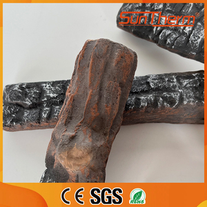 Ensemble <span class=keywords><strong>de</strong></span> 4 bûches <span class=keywords><strong>de</strong></span> cheminée résistantes à la chaleur <span class=keywords><strong>de</strong></span> style moderne pour intérieur/extérieur - Product Image 3