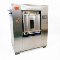 Laveuse industrielle électrique 30 kg à isolation anti-poussière entièrement automatique en acier inoxydable avec barrière sanitaire pour agences de voyage