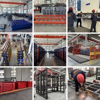 Yocho Schwerlast-Mehrstöckiges Stahlregal Industrielles Lager-Palettenstapelsystem Hochbelastbares Metall-Lagerregal