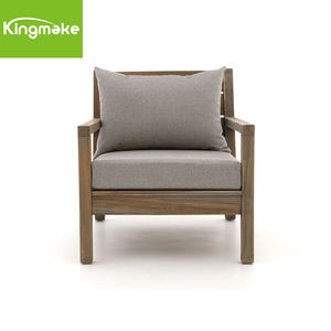 モダンホテル木製屋外ソファセット全天候型屋外家具クッション付き高品質チークソファ - Product Image 5