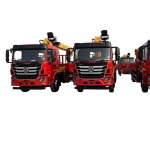 รถบรรทุกติดเครน Dongfeng KH 6x4 แชสซีแท้ พร้อมเครน Xugong 14 ตัน สำหรับขนส่งวัสดุก่อสร้าง อุปกรณ์ยก - Product Image 1