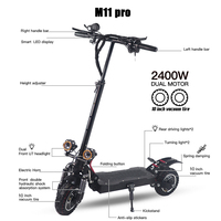M1 Pro skuter listrik Motor ganda 2000w/2400w 60v22.5ah dapat dilipat dewasa 10 inci Off Road ban penjualan laris gudang AS Eu