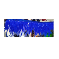 Plumes de coq, garniture en dentelle, fait main, léger, écologique, anti-bactérien, anti-boulochage, résistant à l'abrasion, luxe, couture, artisanat, costume