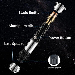 TXQSABER OBI WAN SE OBW LED Pixel <span class=keywords><strong>Sabre</strong></span> <span class=keywords><strong>Laser</strong></span> Version Simplifiée Double Face <span class=keywords><strong>Jedi</strong></span> Light Toy <span class=keywords><strong>Laser</strong></span> Sword Metal Hilt Light-Up Toys - Product Image 6