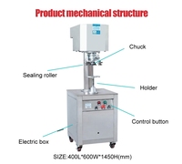 Machine à sceller les canettes en aluminium pour jus d'ananas et boissons à base de noix de coco, scelleuse de canettes pour produits liquides