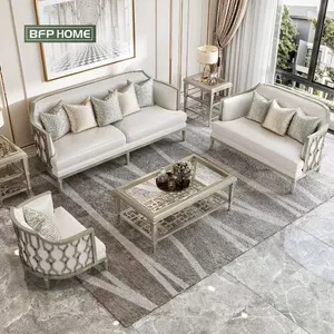 BFP домашняя рама из массива дерева диван для гостиной в американском роскошном стиле Изысканная мебель для дома диван для отдыха