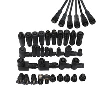 Câble adaptateur connecteur mâle/femelle étanche IP68 pour batterie automobile en cuivre, 2-12 broches, M23/M16/M12/M8/M5 (12-250V 1.5-20A)