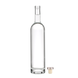 Aangepaste Extra Vuursteen Lege Gin Wodka Fles Groothandel 1000Ml Liquor Fles Cognac Wodka 375Ml Glazen Flessen - Product Image 1