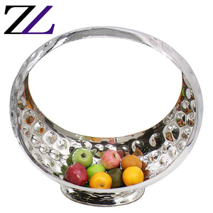 Bols décoratifs en forme de lune, ustensiles arabes, de couleur or martelés, service à salade de fruits secs, buffet pour le dîner - Product Image 3