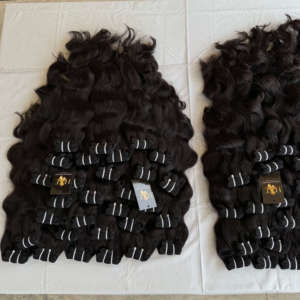 Lots de Cheveux Naturels Non Traités en Gros – Cheveux Humains Indiens de Temple, Qualité Mink, Cuticules Alignées, Ondulation Body Wave – Extensions de Cheveux Humains - Product Image 1