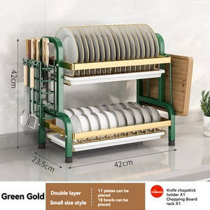 Accesorios de Cocina Modernos y Sencillos, Escurridor de Platos de Metal Tipo Soporte, Multifuncional, Ahorra Espacio, Escurridor de <span class=keywords><strong>Encimera</strong></span> - Product Image 6