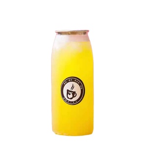 Explosive 350/500/650ml PET Transparent Juice Milk Tea Coke Plastic Can