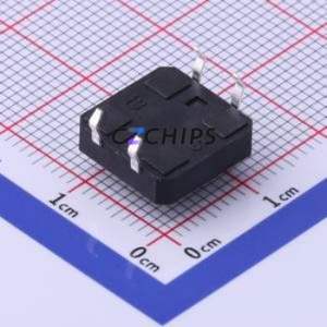 TS-1003-BR05516 Tactile Switch Through hole-4P,12x12mm Switch Single Pole Single Throw Round Button 1.6N Through Hole - Product Image 2