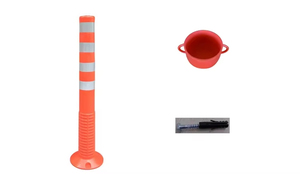 Postes de Seguridad Reflectantes de Alta Visibilidad de 100 cm, Postes Flexibles de Advertencia de Tráfico, Adecuados para Advertencias de Seguridad en Carreteras - Product Image 5