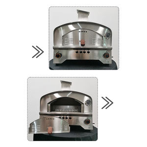 Four à <span class=keywords><strong>pizza</strong></span> professionnel de petite taille pour l'extérieur, en acier inoxydable, 12 pouces, à <span class=keywords><strong>gaz</strong></span> GPL - Product Image 4