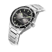 TEMPS TOKEN personnalisé en acier inoxydable montre d'affaires pour hommes mode montre-bracelet automatique calendrier lumineux résistant à l'eau Miyota