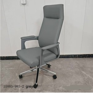 Modern and comfortable office main chair 35885-985-2 <b>grey</b> & beige - Product Image 3