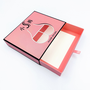Custom Logo Slide Out Match Drawer Cardboard Paper Gift Jewelry Packaging Box with Pet Window