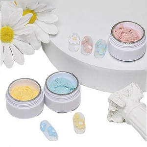 Gel UV 3D Acrylique Sculpté 6 Couleurs, Gel de Plâtre Non-Nettoyant pour Ongles, Gel Designer pour Manucure DIY - Product Image 1