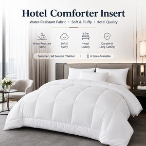 Ensemble de housse de couette King Size pour hôtel, imperméable et moelleuse, disponible pour l'été, toutes saisons et l'hiver - Product Image 1
