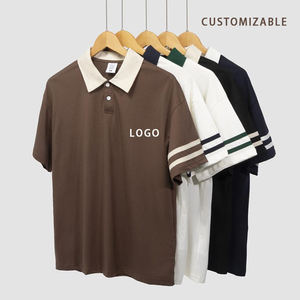 Chemises polo décontractées en gros, unies et personnalisables avec broderie de logo, commande en gros, hommes, femmes, unisexe, prêtes à être expédiées - Product Image 1