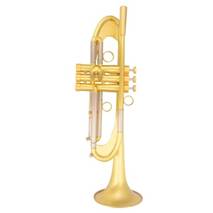 Trompette BB Saturn Water Key Sanded Gold Plated, son professionnel exceptionnel, pour professeur de trompette - Product Image 3