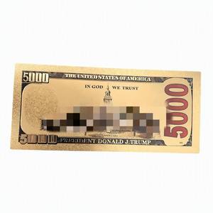 Billete Conmemorativo de 5000 Dólares del 45º Presidente, con Lámina Dorada, Tarjeta de Billete Federal, Regalo Coleccionable del Salón de la Independencia - Product Image 5
