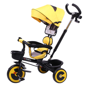 Trimily T3084 en 1 tricycle multifonctionnel rotatif et pliable pour enfants tricycle pour enfants <span class=keywords><strong>poussette</strong></span> tricycle pour enfants avec auvent et barre de poussée - Product Image 3