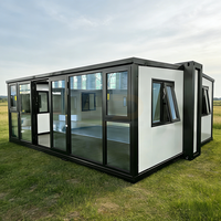 Conteneur haute résistance de 10 pieds, maison en conteneur d'acier, panneau sandwich isolant, maison modulaire préfabriquée mobile