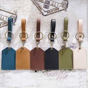 Vintage Handmade Genuine Leather Business Card Holder RFID Blocking 4 in Mini Protective Cover - Product Image 2