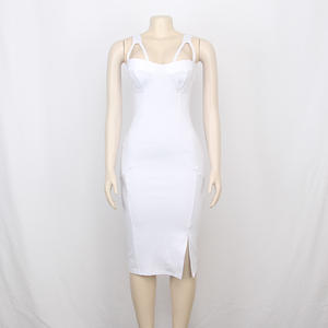 Moda su misura <span class=keywords><strong>cotone</strong></span> taun estate femminile <span class=keywords><strong>vestiti</strong></span> alla moda Sexy delle signore delle donne cadono abiti aderenti - Product Image 2