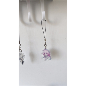 Lote de 2 unidades de cordón para teléfono con colgante de juego, diseño de dibujos animados bonitos, Khaslana Phainon NeiKos496 Cyrene PhiLia093 Demiurge, correa para teléfono móvil y llavero - Product Image 5