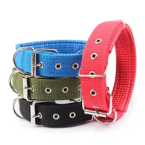 舒适的可调节尼龙带狗项圈，适用于大小宠物狗猫项圈8种颜色红色/蓝色/黑色/绿色
