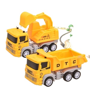 MSWholesale Boys' Four-Wheel Drive Inertia Excavator Stunt Plastic Toy Car for Street Stall for Kids - Product Image 1