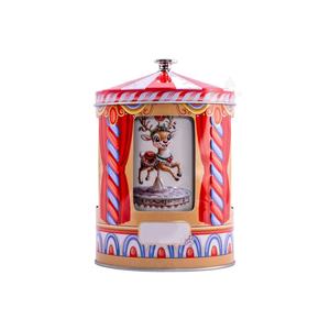 Caja de hojalata giratoria de doble capa con música, apta para alimentos - Caja de joyería artesanal premium personalizable para embalaje de regalos de Navidad y velas - Product Image 4