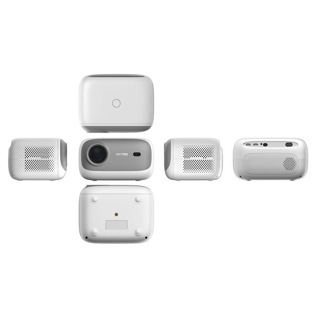 HY700 1080P 3D Built-In 4K Support Native LED Android 11 WiFi 6 BT 260 ANSI Lumens Auto Focus Mini Portable Video Projector for