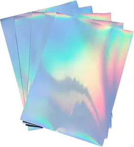 Customizable holographic inkjet tear proof waterproof high quality PET vinyl sticker paper