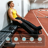 Bottes de massage à compression d'air pour les jambes, six chambres, enveloppement complet, masseur à air, thérapie sportive, récupération musculaire pour athlètes, physiothérapie