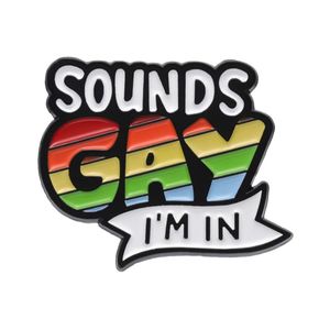 Pins de Esmalte Personalizados con Sonidos Gay, Insignias de Metal de Zinc con Arcoíris, Amor y Orgullo, Broches para Mochila, Camisa, Solapa, Joyería <span class=keywords><strong>LGBT</strong></span>, Graduación - Product Image 1