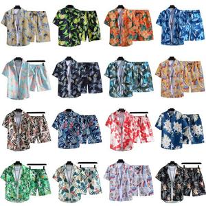 เทศกาลสงกรานต์ของประเทศไทย วันหยุดชายหาด ฤดูร้อน เสื้อเชิ้ตแขนสั้นพิมพ์ลายดอกไม้สไตล์วินเทจสำหรับผู้ชาย ไซส์ใหญ่ 5xl รุ่น 232 - Product Image 1