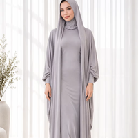 Ensemble de robe abaya musulmane de luxe EVE068 pour femmes, robe longue à manches longues, cardigan abaya ouvert, robe maxi intérieure, vêtements islamiques modestes
