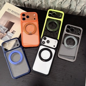 เคสโทรศัพท์มือถือแบบใสพร้อมวงแหวนแม่เหล็กป้องกันกล้อง ป้องกันรอบด้าน 360 องศา สำหรับ iPhone 17 Pro Max ป้องกันการกระแทก - Product Image 1